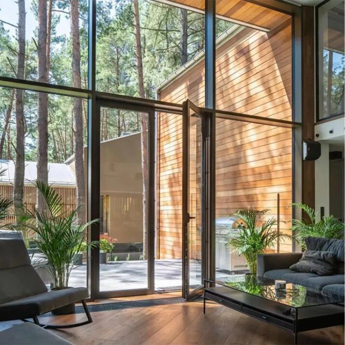 aluminium door with window